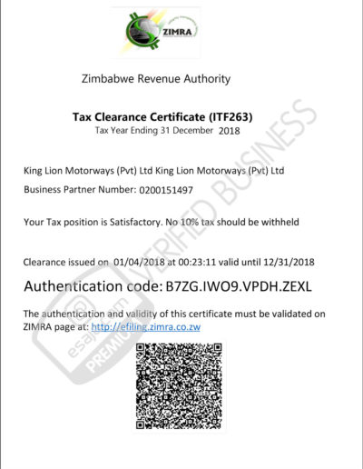 King-Lion-Motorways-Tax-Clearance-2018